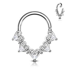 Helix / cartilage / tragus piercing 1,2 x 8 mm