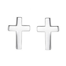 Stříbrné náušnice křížky