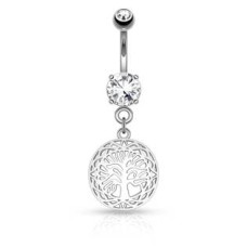 Piercing do pupíku - strom života