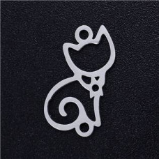 Ocelový přívěšek - kočička