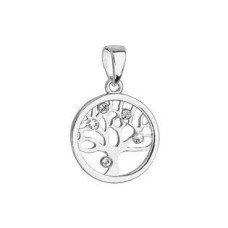 Stříbrný přívěsek se Swarovski krystaly - strom života