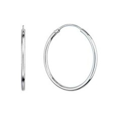 Stříbrné náušnice kruhy 25 mm
