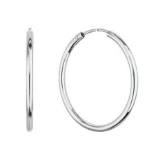 Stříbrné náušnice kruhy 30 mm