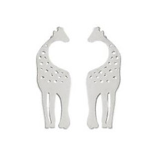 Ocelové náušnice ŽIRAFY