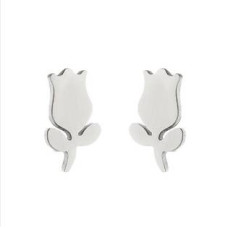 Ocelové náušnice TULIPÁNY