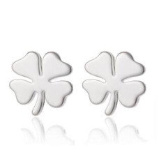 Ocelové náušnice ČTYŘLÍSTKY