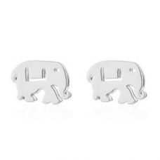 Ocelové náušnice SLONI