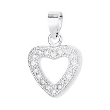 Stříbrný přívěšek srdíčko