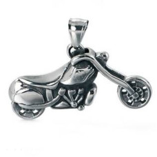 Ocelový přívěšek - motorka chopper