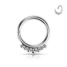 Ozdobný piercing kruh 1,2 x 8 mm