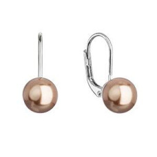 Stříbrné náušnice se Swarovski perlou