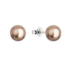 Stříbrné náušnice se Swarovski perlou