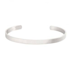 Ocelový náramek s rytinou textu, šíře 5 mm