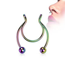 Falešný piercing do nosu - septum