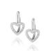 Stříbrné náušnice srdce