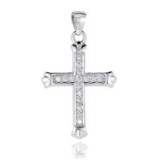 Stříbrný přívěšek křížek