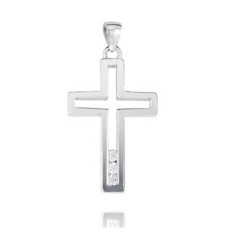 Stříbrný přívěšek křížek