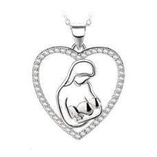 Stříbrný přívěšek matka a dítě