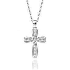 Střibrný náhrdelník s křížkem