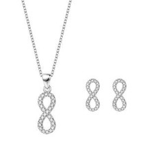 Stříbrná souprava šperků - nekonečno