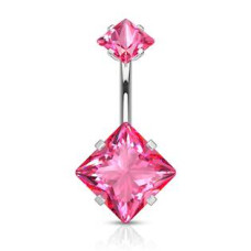 Ocelový piercing do pupíku