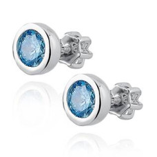 Stříbrné šroubovací náušnice