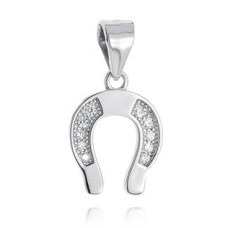 Stříbrný přívěšek podkova