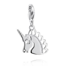 Dětský stříbrný přívěšek jednorožec s karabinkou