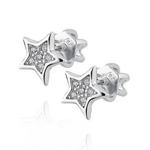 Stříbrné šroubovací náušnice hvězdičky Stříbrné šroubovací náušnice hvězdičky
