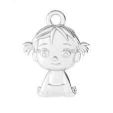 Stříbrná komponenta holčička