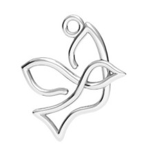 Stříbrný komponenta ptáček