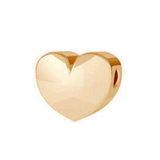 Zlacený stříbrný přívěšek korálek SRDCE