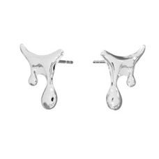 Stříbrné náušnice kapky