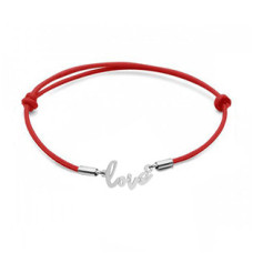 Stříbrný textilní náramek 