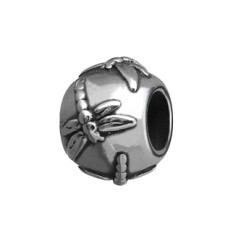 Navlékací ocelový přívěšek korálek s vážkami