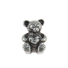 Navlékací ocelový přívěšek korálek - medvídek