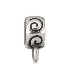 Navlékací ocelový přívěšek korálek s očkem