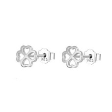 Minimalistické stříbrné čtyřlístky