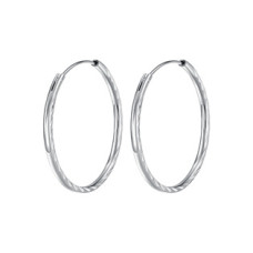 Stříbrné náušnice kruhy 20 mm