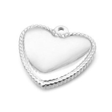 Ocelový přívěšek srdíčko