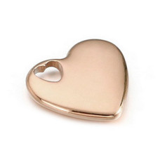 Zlacený ocelový přívěšek - srdíčko