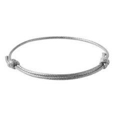 Šňůrkový náramek voskovaný, šedá barva