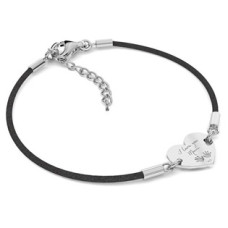 Stříbrný textilní náramek 