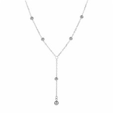Stříbrný náhrdelník s kuličkami