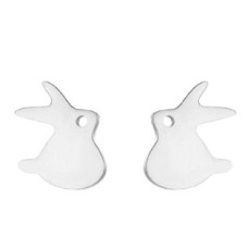 Ocelové náušnice ZAJÍČCI