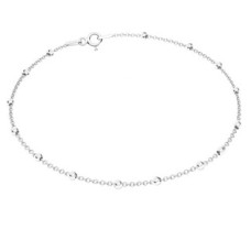 Dámský stříbrný náramek s kuličkami