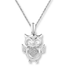 Stříbrný řetízek s přívěskem sovičkou