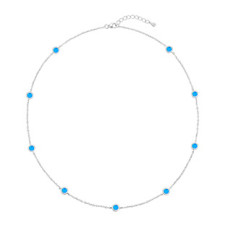 Stříbrný náhrdelník s opálem