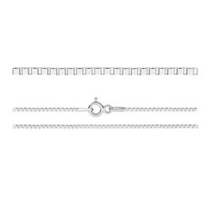 Stříbrný řetízek čtvercový, tl. 0,8 mm