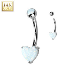 Zlatý piercing do pupíku Au 585/1000